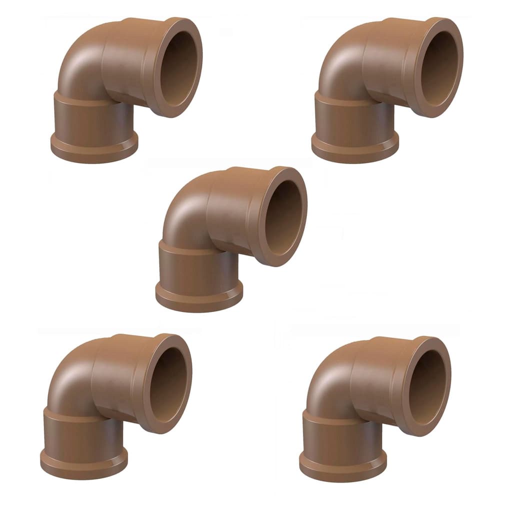 5 Peças Unidades Joelho 25mm 90º Soldável PVC