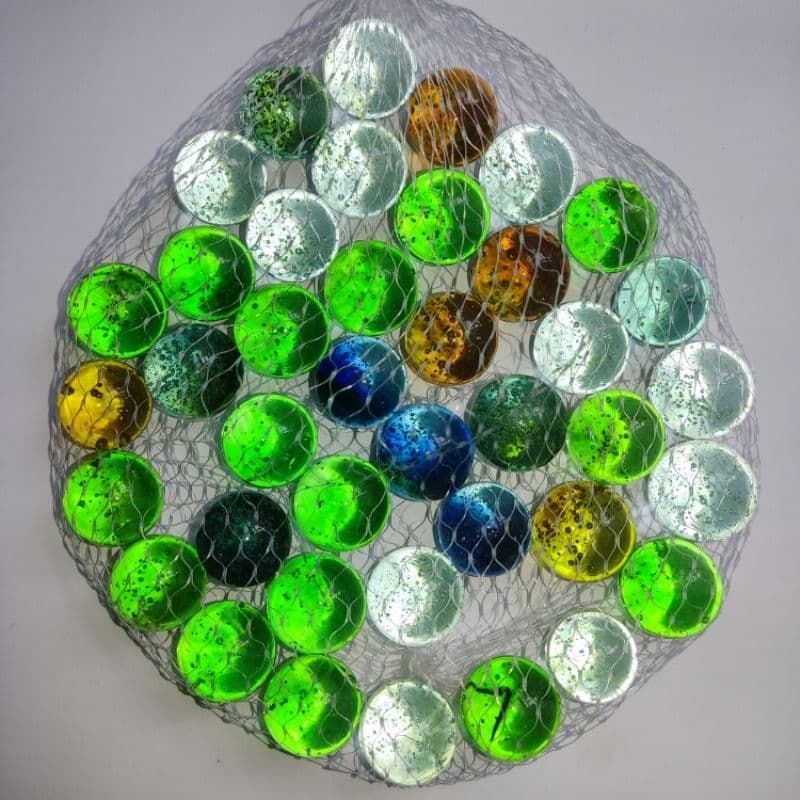 Bolinhas Esferas De Vidro Gude Fubeca Birosca Peteca Bilas Bolitas Kit 40 Unidades