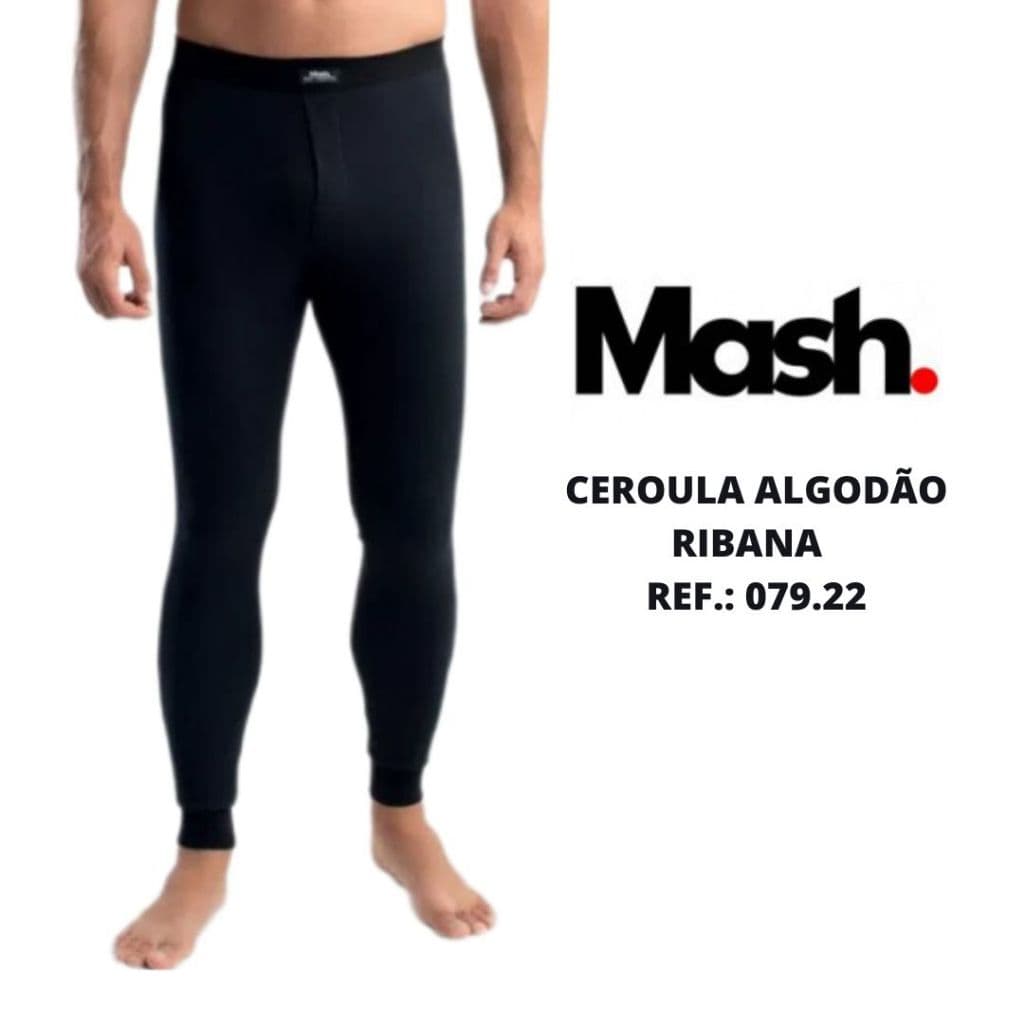 Calça ceroula 100% algodão ribana Mash Ref.: 079.22