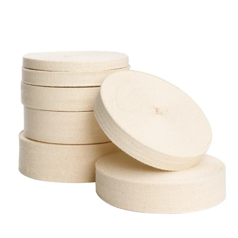 Pavio Tochas Lamparinas Lampião velas castiçais Fio Chato 15mm Algodão 10mt
