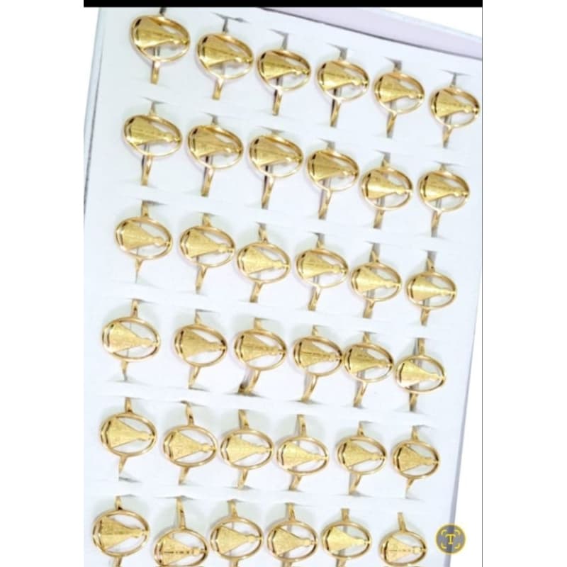 Caixa de Anéis Nossa Senhora Aparecida Aço Inoxidável 316L