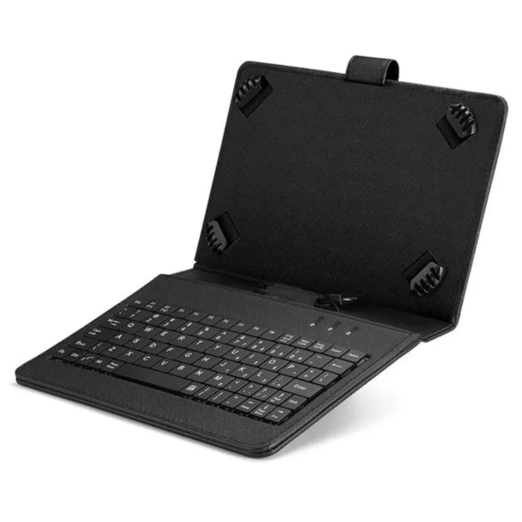 Capa com Teclado para Tablet USB 10 Polegadas e 11 Polegadas Tipo C Otg Qwerty Case Portátil