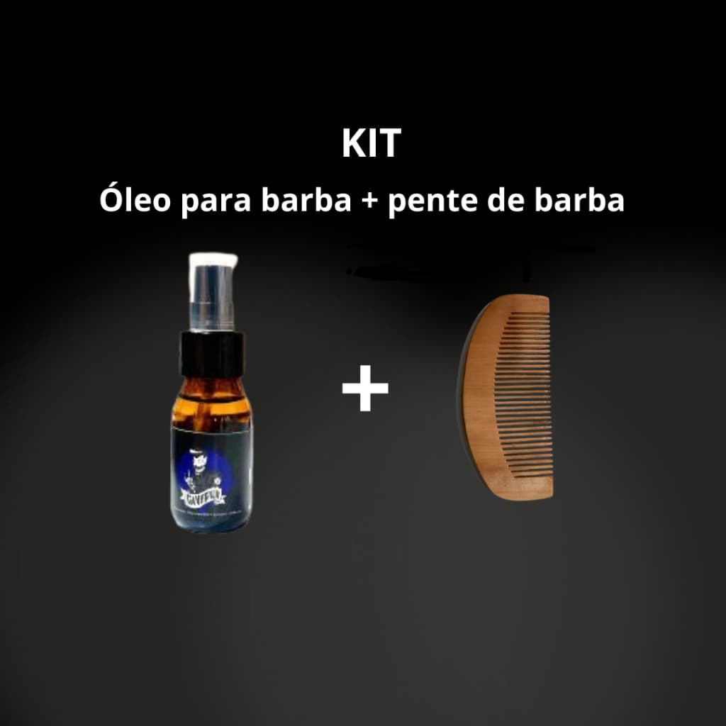 Óleo de barba 30ml + pente de barba ENVIO IMEDIATO