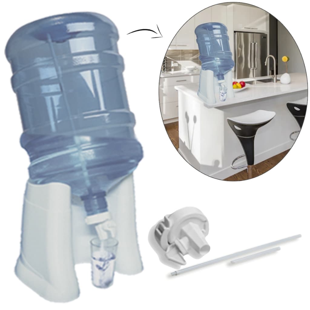 Suporte Para Galão Garrafão De Agua Mineral 10 E 20 Litros Com Torneira Prático