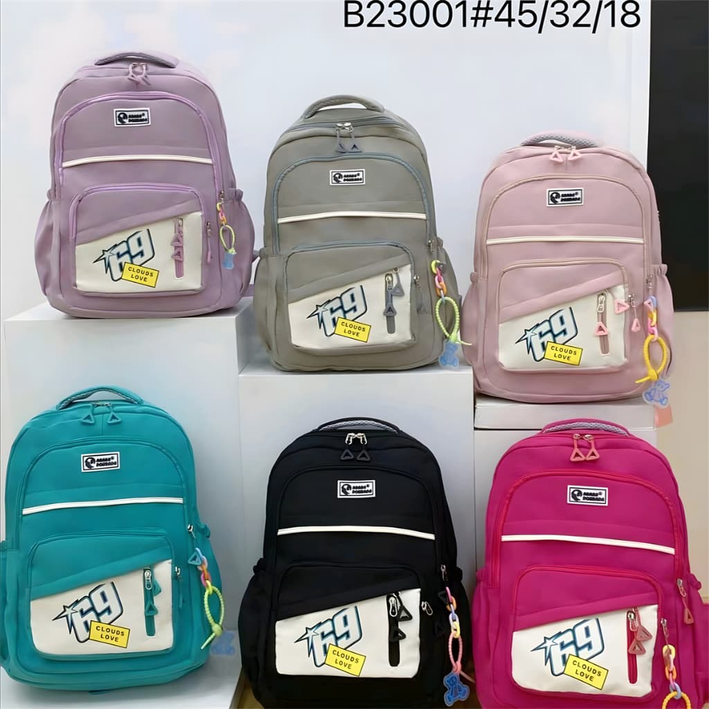 Nova mochila feminina escolar para minina da primeira à ensino medio, proteção para coluna, grande capacidade mochila ultraleve,com um chaveiro