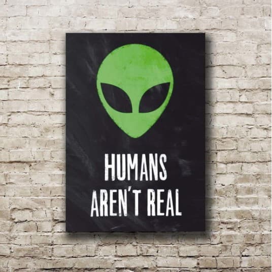 Quadro Decorativo Sala Quarto Escritório Cozinha Decoração Plaquinha 20x30 Alien otima qualidade
