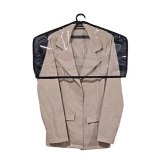 Kit com 3 Ombreira Para Roupas em TNT com Frente em PVC - Protetor para roupas, Capa ombreira em TNT e PVC