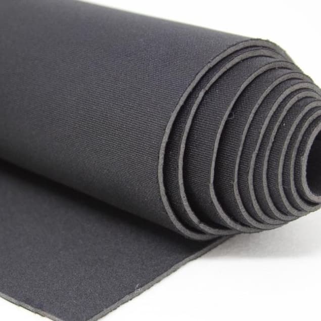 50cm Tecido Malha Neoprene 2mm Impermeável Dupla Face - preto
