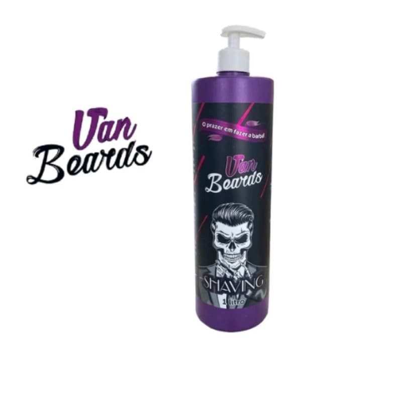 Gel de Barbear Van Beards 1L. Uso pessoal e profissional espuma