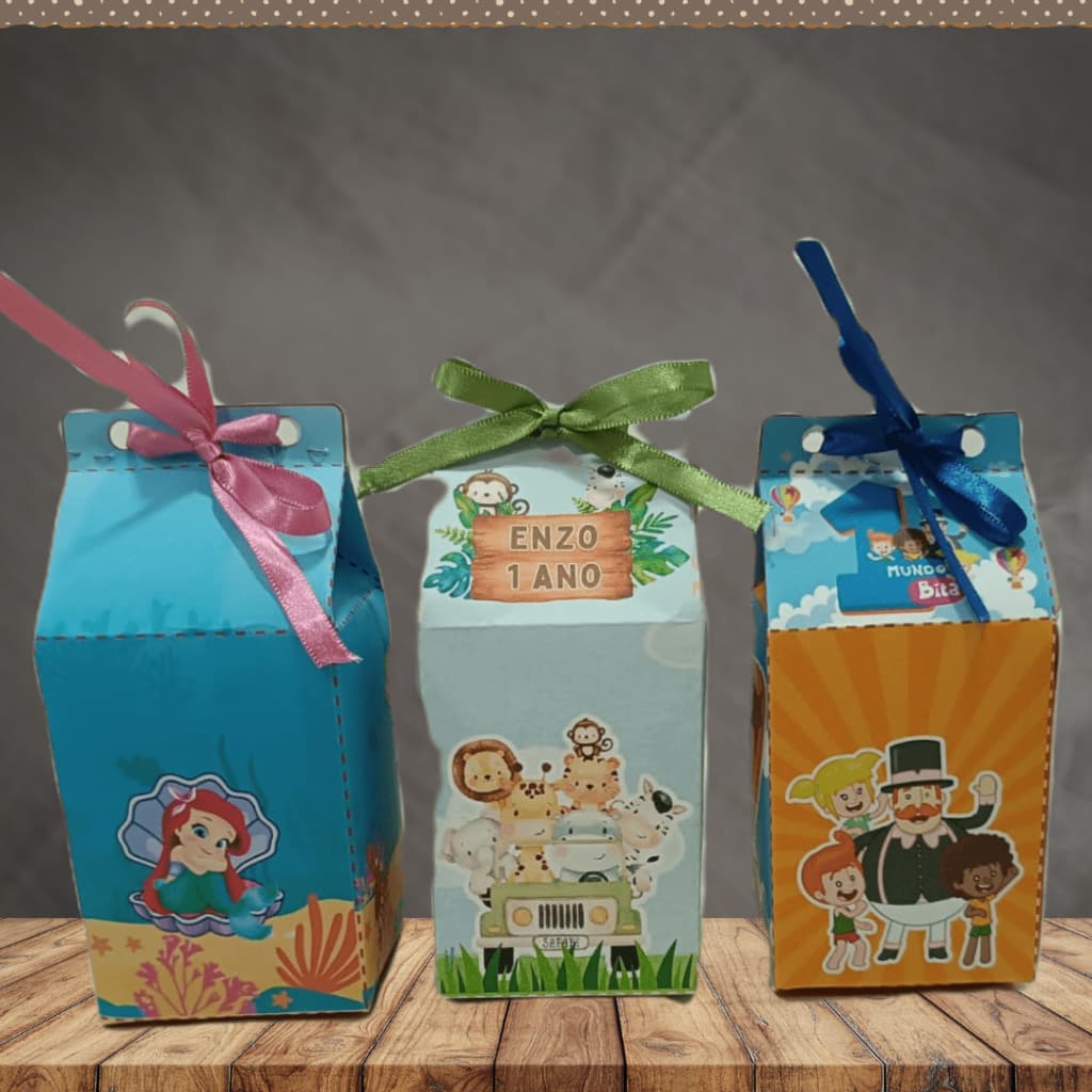 30 Caixinhas Milk Lembrancinha para festa Personalizada qualquer tema Festa Infantil