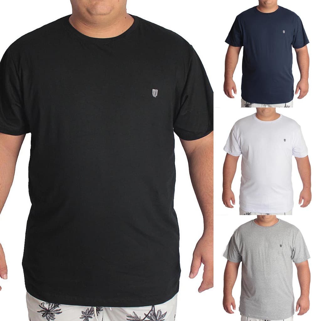 Camiseta Plus Size Over G1,G2,G3,G4 100% Algodão Premium