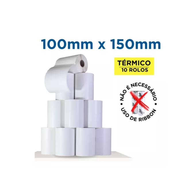 2000 Etiqueta 10x15 100x150 Térmica Serrilha E-commerce