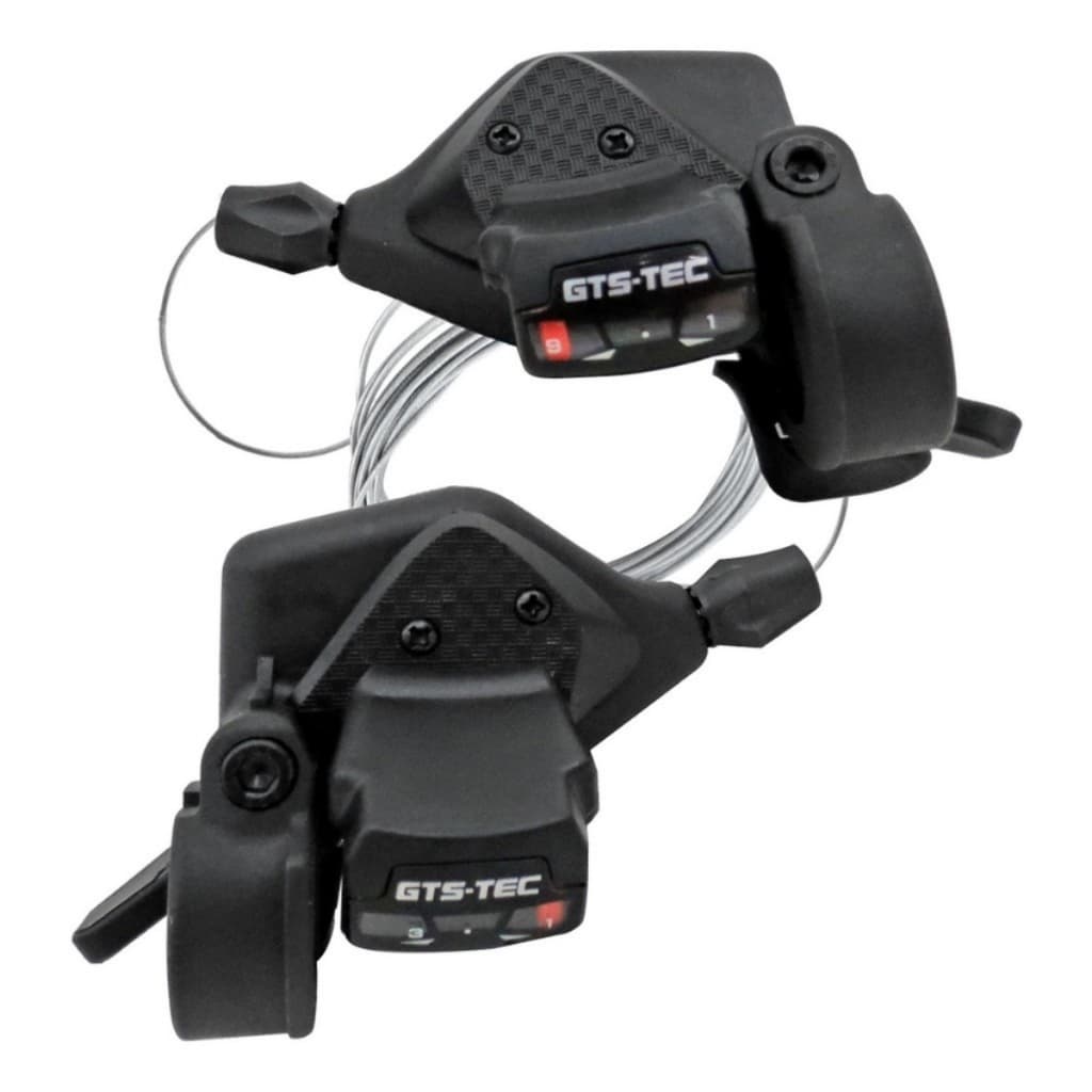 Kit Par De Alavanca 27v Passador Marcha Cambio 3x9v Gts Tec Rapid Fire