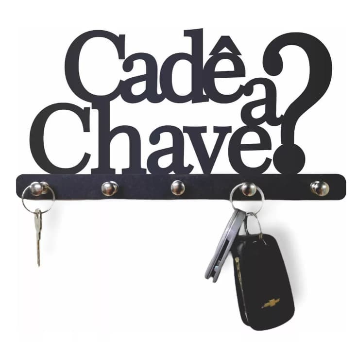 Porta Chaves Cade A Chave Parede Suporte Chaveiro Criativo