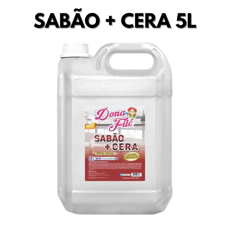 Sabão limpa Pisos Perfumado com Cera Limpa e da Brilho 5L