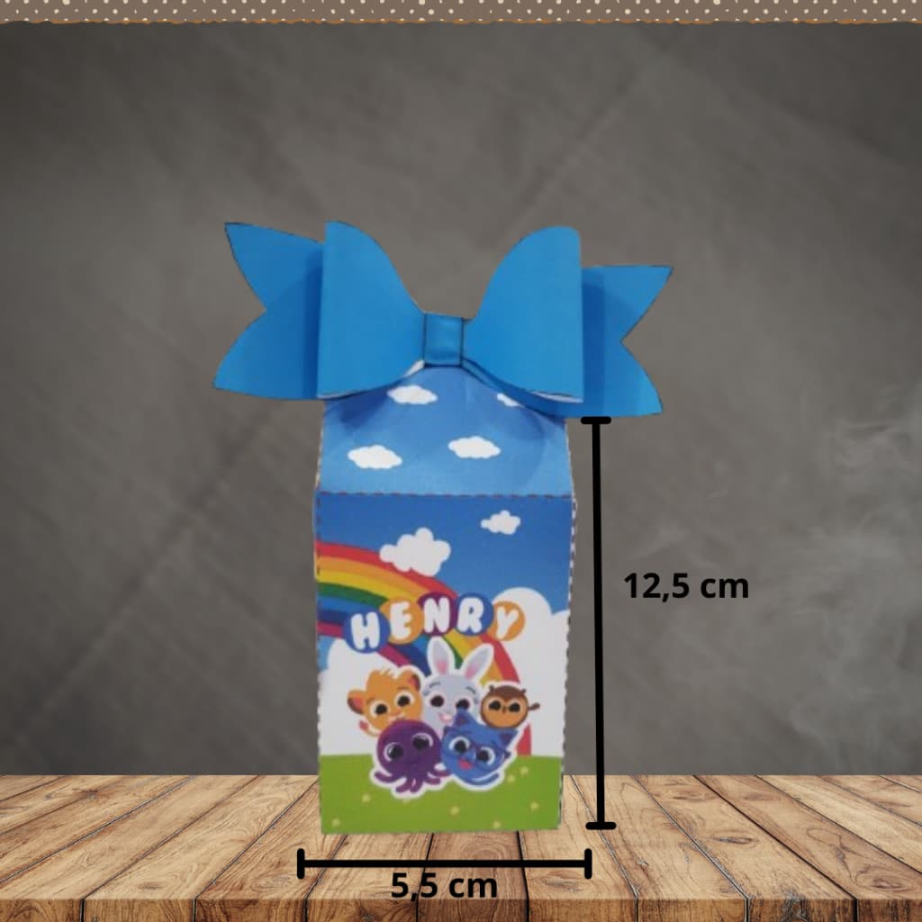 20 Caixinhas milk personalizadas Bolo Fofos tema festa decoração caixa milk