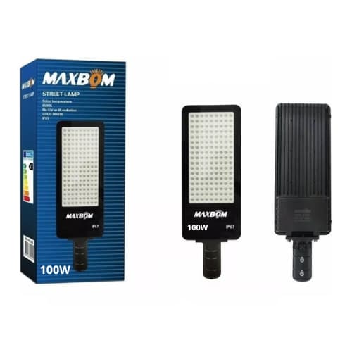 Luminária Led 100W Iluminação Publica De Poste A Prova D'água IP67  KIT 2