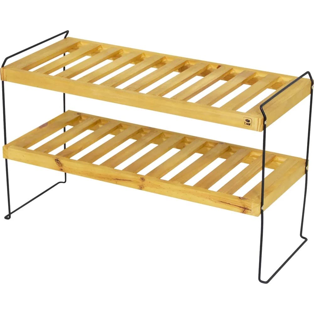 Estante Empilhável multiuso 2 Níveis decoração Porta Sapatos EcoBel