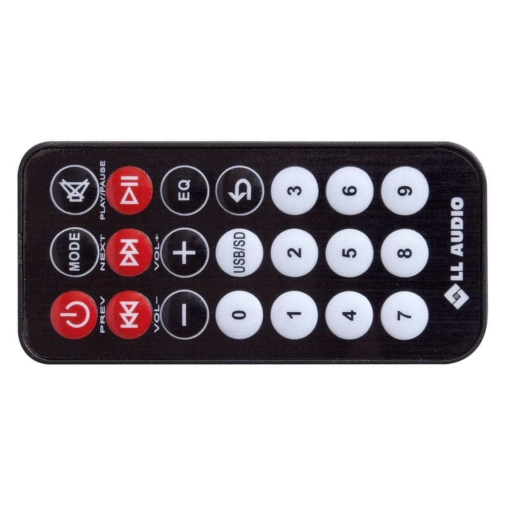 Controle Remoto LL Audio Original Para Caixas TRX LLBT UP Todas Preto Branco para caixa de som