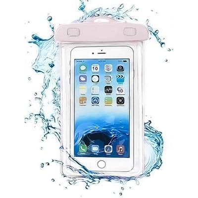 2 Capa Bolsa Prova Dágua Impermeável Celular Transparente Universal