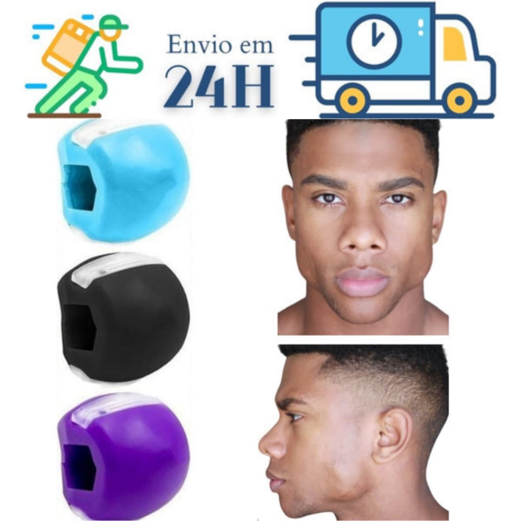 Jawline Exercitador Facial de Mandibula Maxilar Mewing Exercícios Faciais Definirdor de Rosto