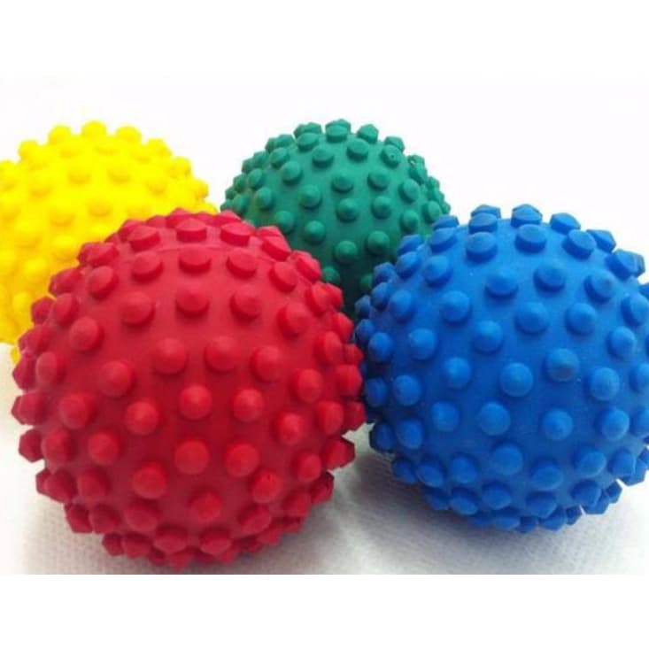Bola Brinquedo Mordedor Para Cães Bolinha Cravo Mordedor Vinil Para Cães Gatos Pet ou Massagem