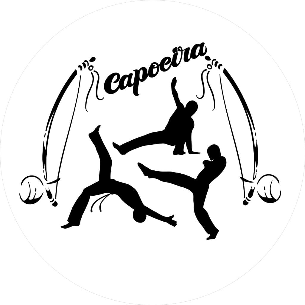 Painel de Festa Redondo em Tecido Berimbau Capoeira 034