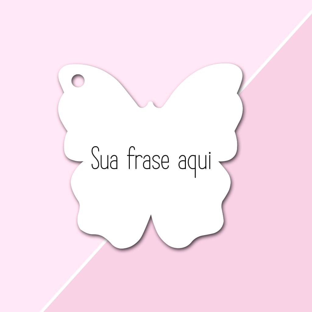 Tags Formato Borboleta PAPEL Offset 10x10cm Personalizadas Lembrancinhas, Agradecimentos, Casamento