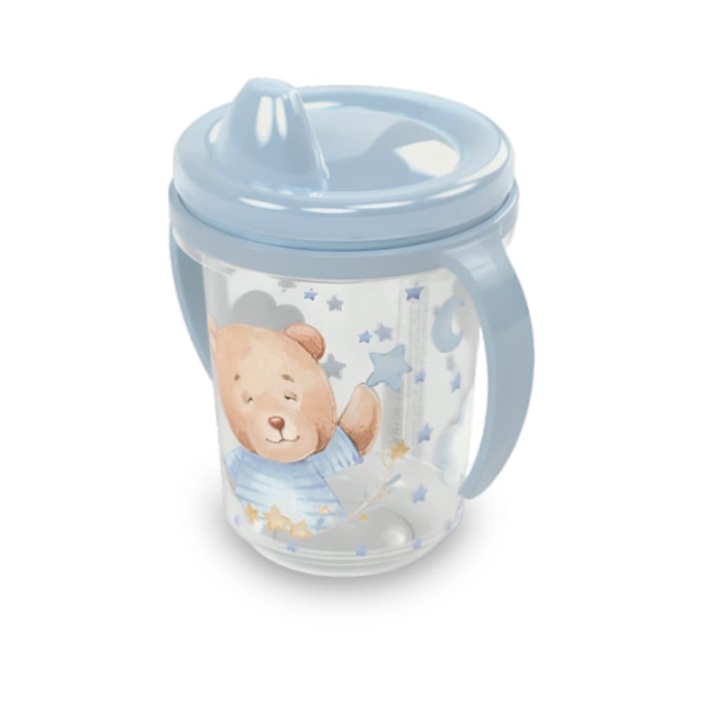 Caneca Copo Trio Urso Menino Para Transição Treinamento Plasútil