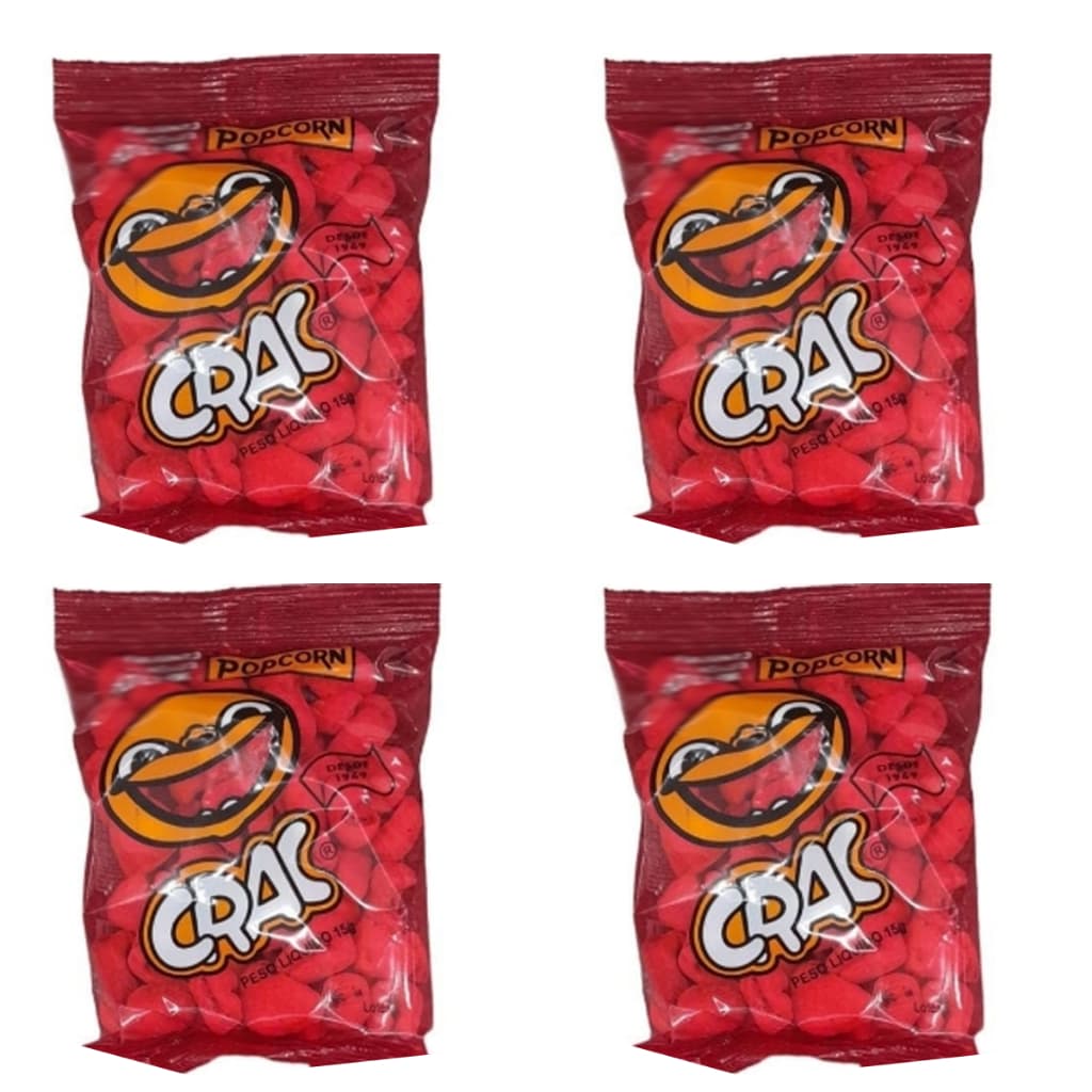 Pipoca Doce Crac 15g Pacote Com 26 Unidades De 15g Sacola Surpresa Promoção