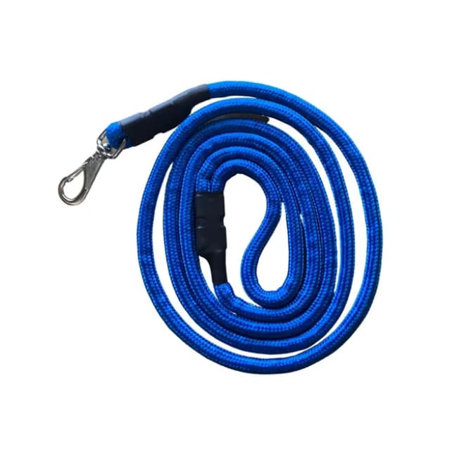 Guia longa Para Cães Cor Azul 02 Metros Corda De Polip. Resistente