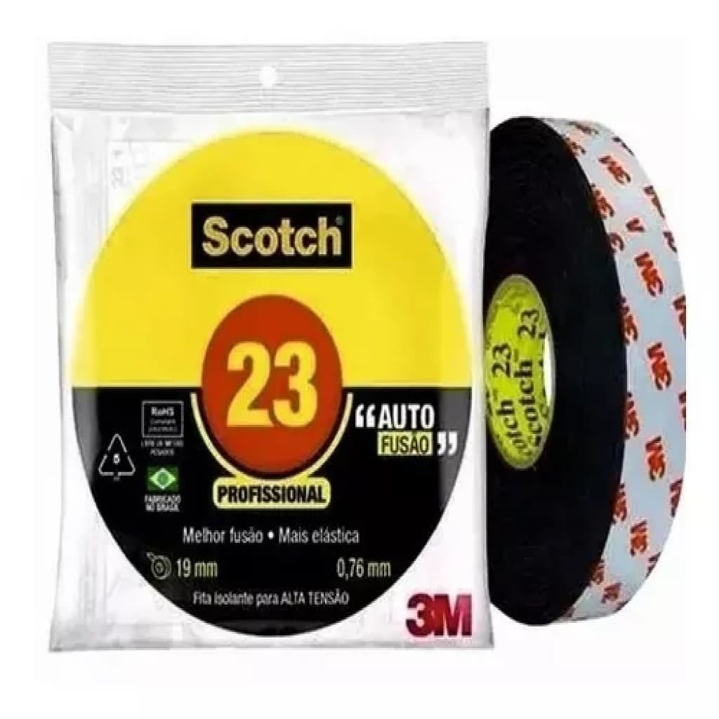 Fita Auto Fusão Scotch 23 Alta Tensão 19mmx2m 3m