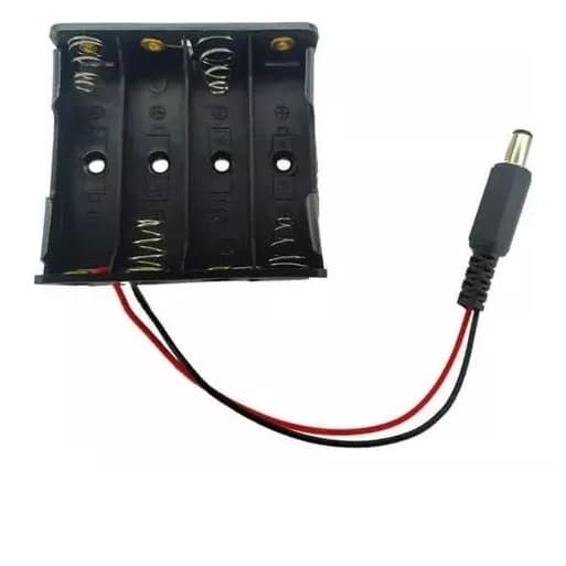 Suporte 4 Pilhas Aa Canoa Com Plug P4 P/ Arduino [ CÓDIGO 708 ]