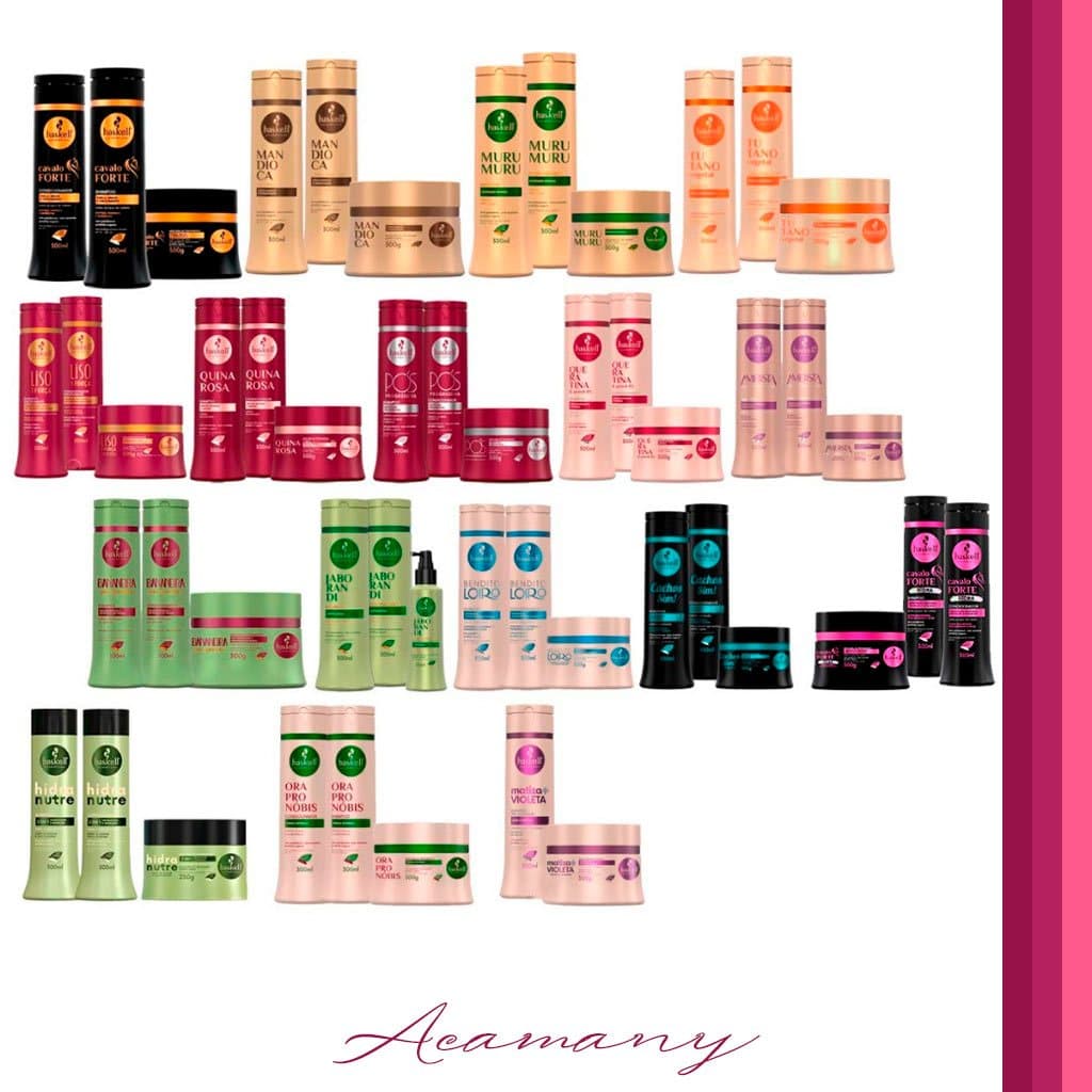Kits Haskell 300ml - Escolha o seu! (Shampoo/Condicionador/Máscara) Todas as Linhas Disponíveis