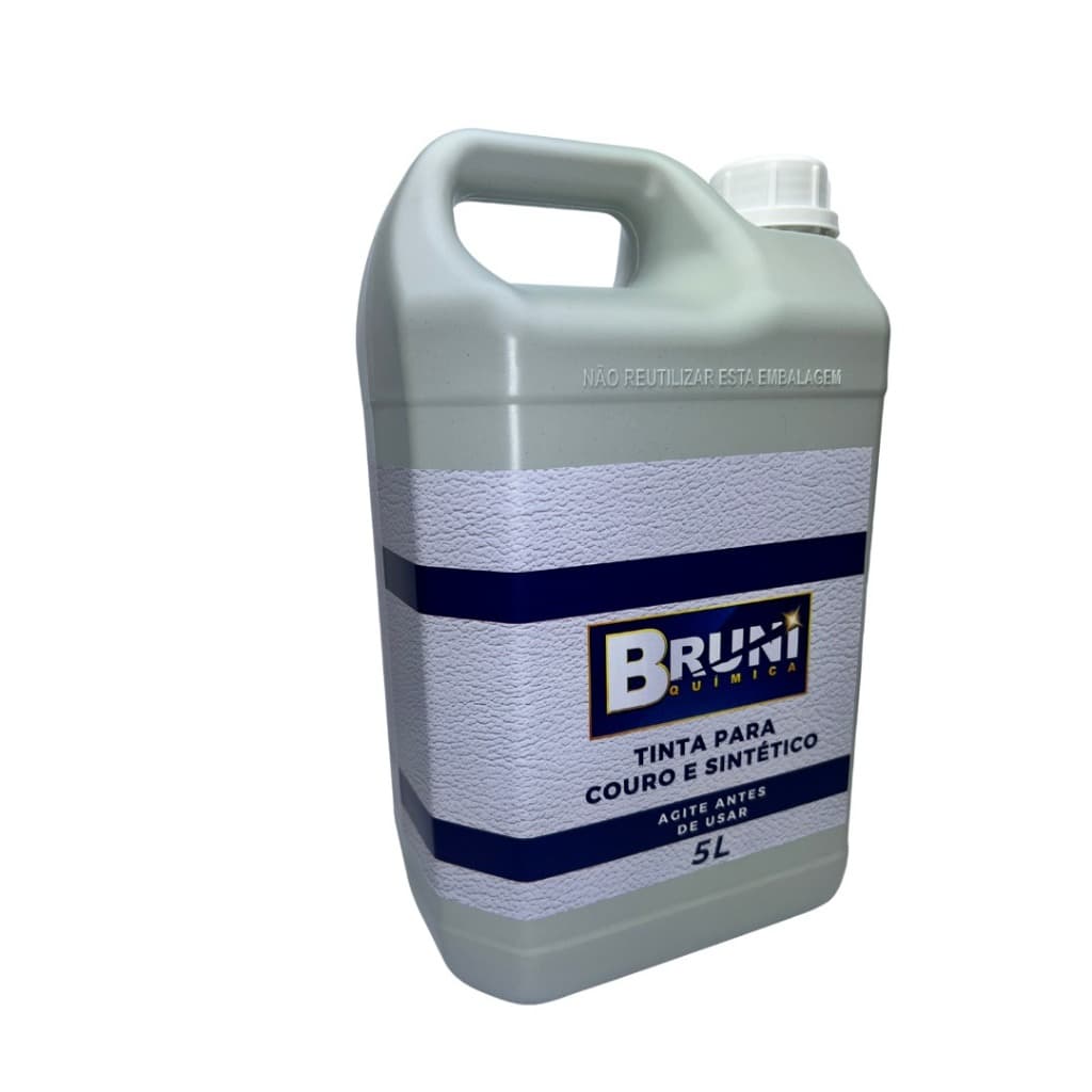 Tinta para Couro e Sintético 5 Litros Reparo Automotivo Sofa Sapato Bolsa