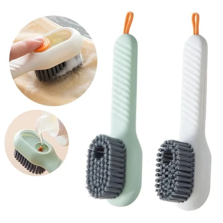 Escova de Limpeza com Reservatório de sabão Cedas Macias Limpeza Doméstica Limpeza Calçados