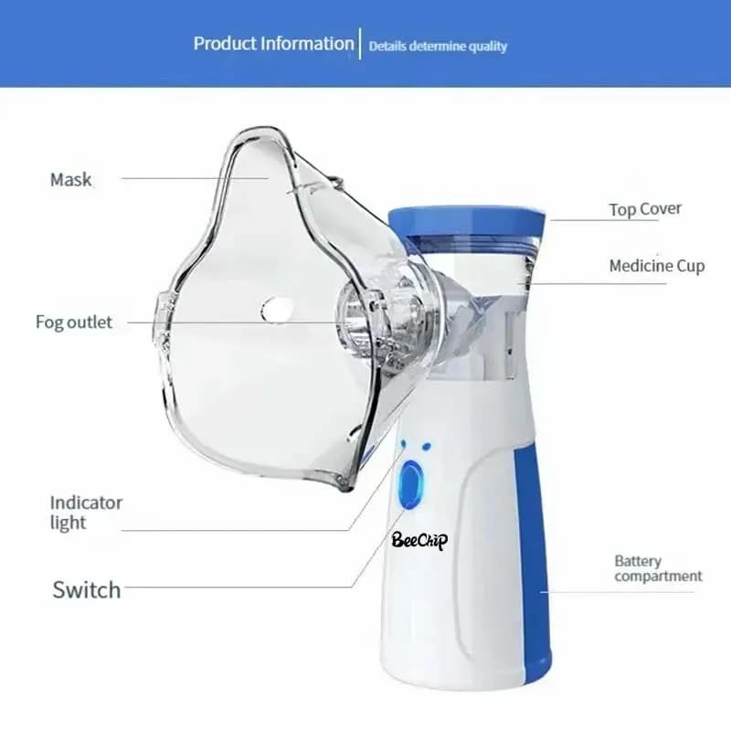 Nebulizador inalador ultrassônico portátil Envio Imediato'