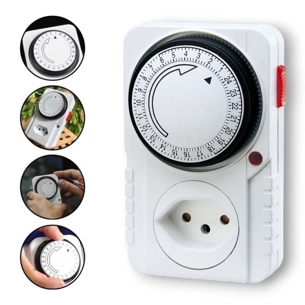 Temporizador Analógico Timer Programável Bivolt Tomada Inteligente