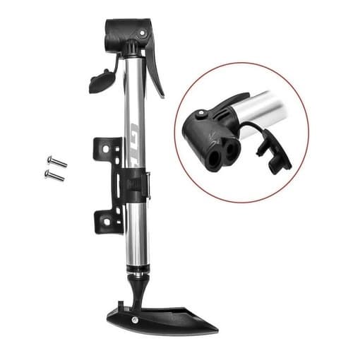 Bomba De Encher Pneu Bicicleta Alumínio Mini Pump Gts Resistente Valvula Grossa E Fina Presta