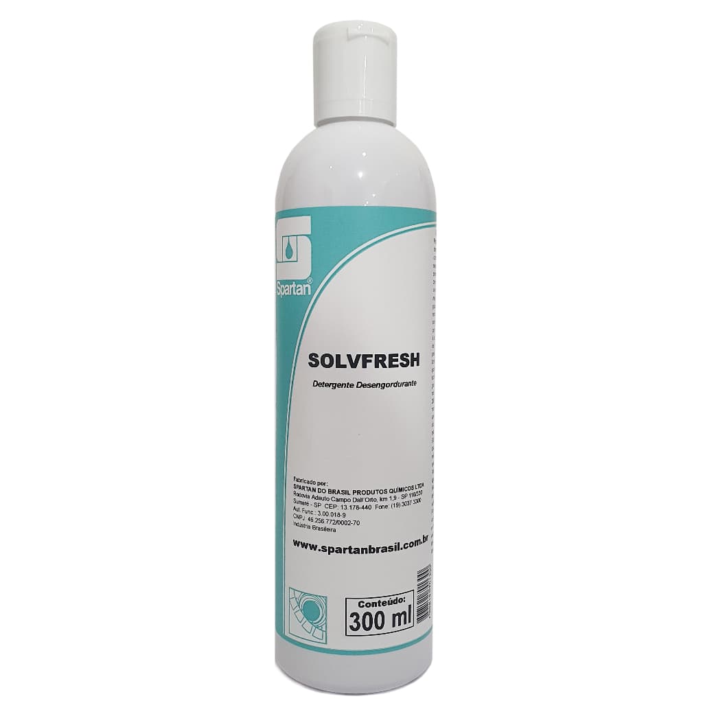 Solvfresh 300ml Spartan Desengordurante Tira Manchas canetas graxas molhos e gorduras