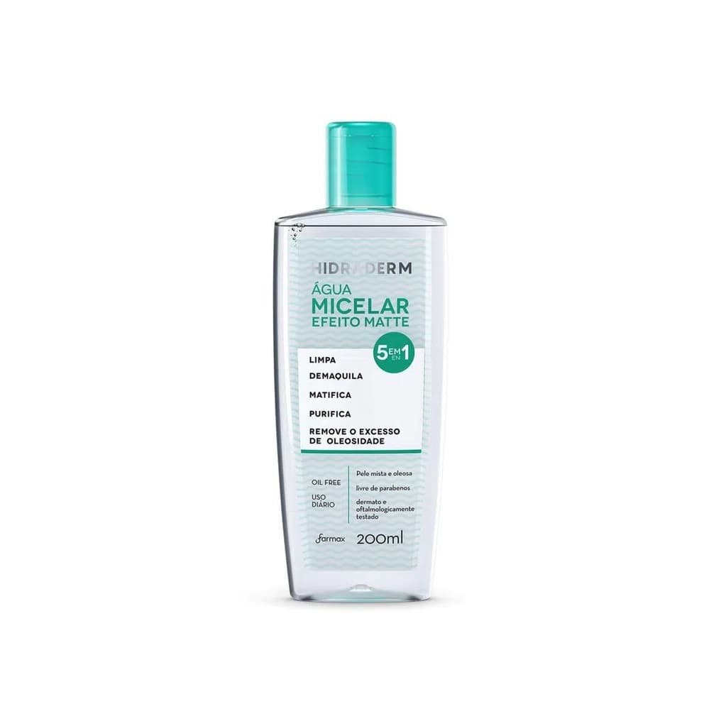 Água Micelar Matte 5 Em 1 Hidraderm 200ml - Farmax