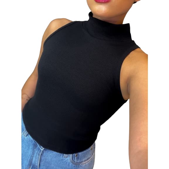 Blusinha canelada gola