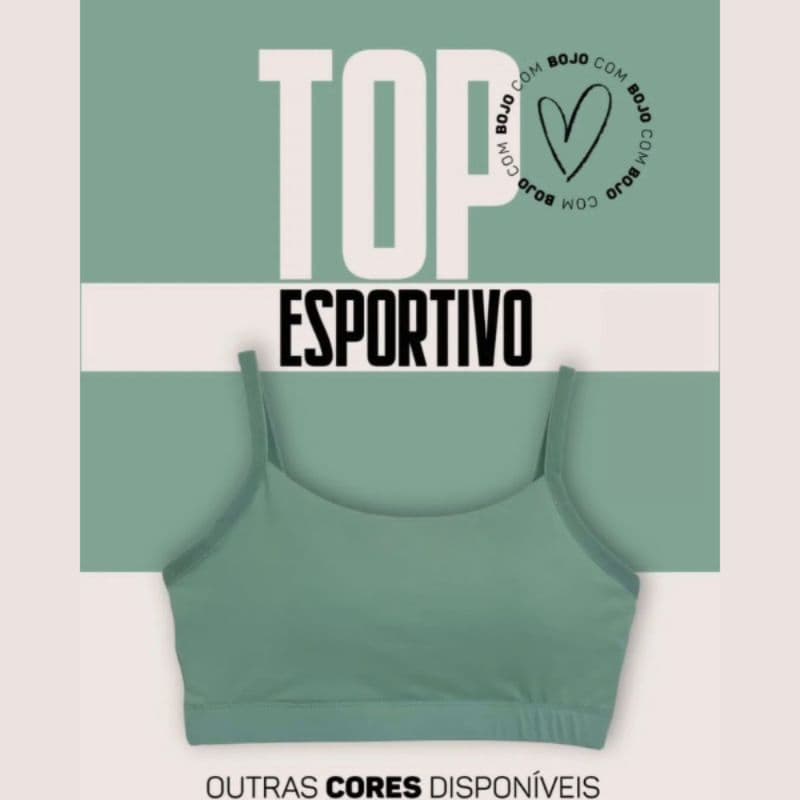 Top Fitness com bojo removivel Top Nadador Academia Top com Alça