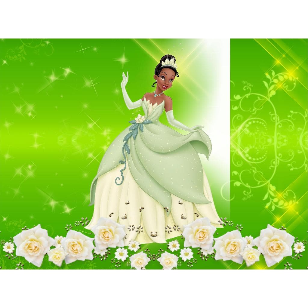 Painel festa decorativo princesa e o sapo Tiana