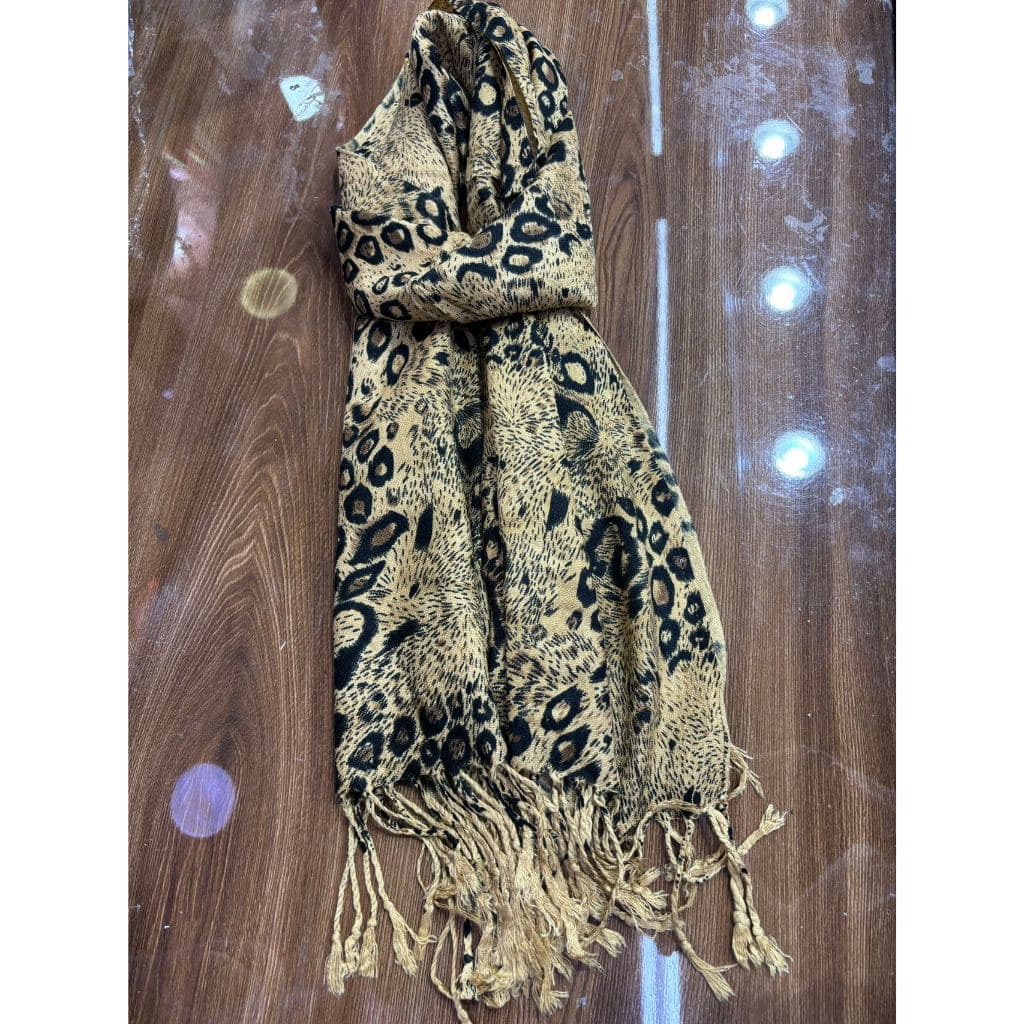 Cachecol Onça Lenço Unissex Pashmina Echarpe com franja Quente De Cashmere Sintética Outono Inverno，Tamanho :180*70