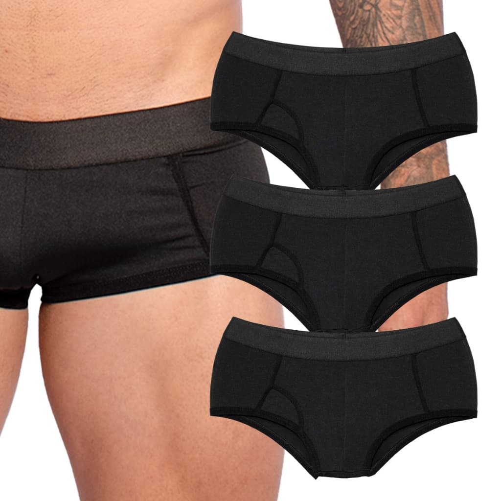 Kit com 3 Unidades em Microfibra Lisa Pack 3 Cuecas Slip Masculinas Microfibra Lisa Sensual Íntima