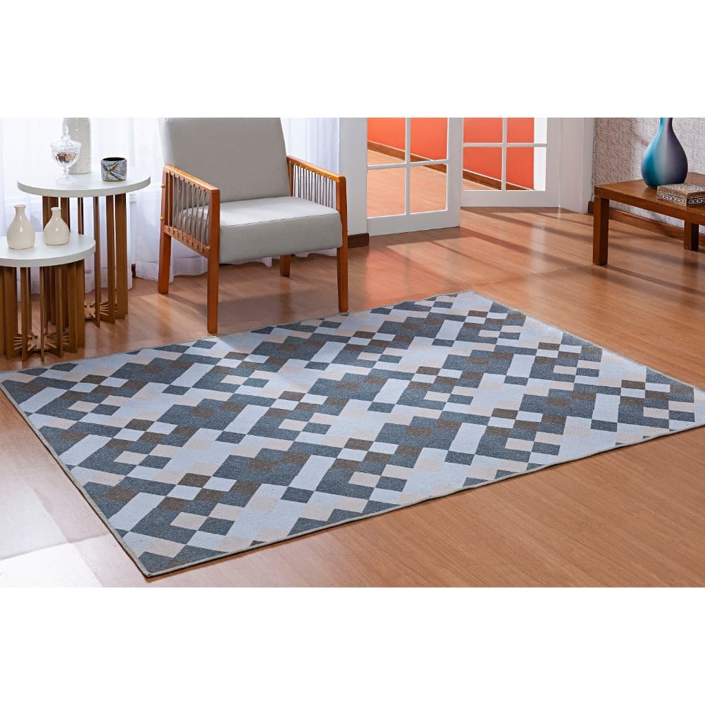 Tapete Pratik 2,00 x 2,50 Sala Quarto Antiderrapante Sem Pelo