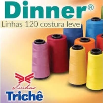 Linha de Costura Reta Trichê 120 1300mt Dinner
