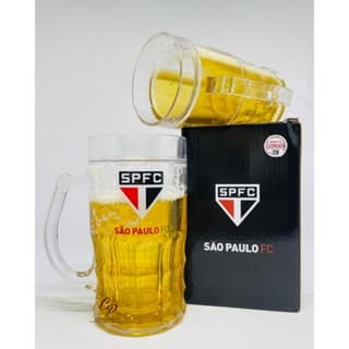 Caneca Cerveja 400ml - São Paulo - Produto Licenciado - Mileno