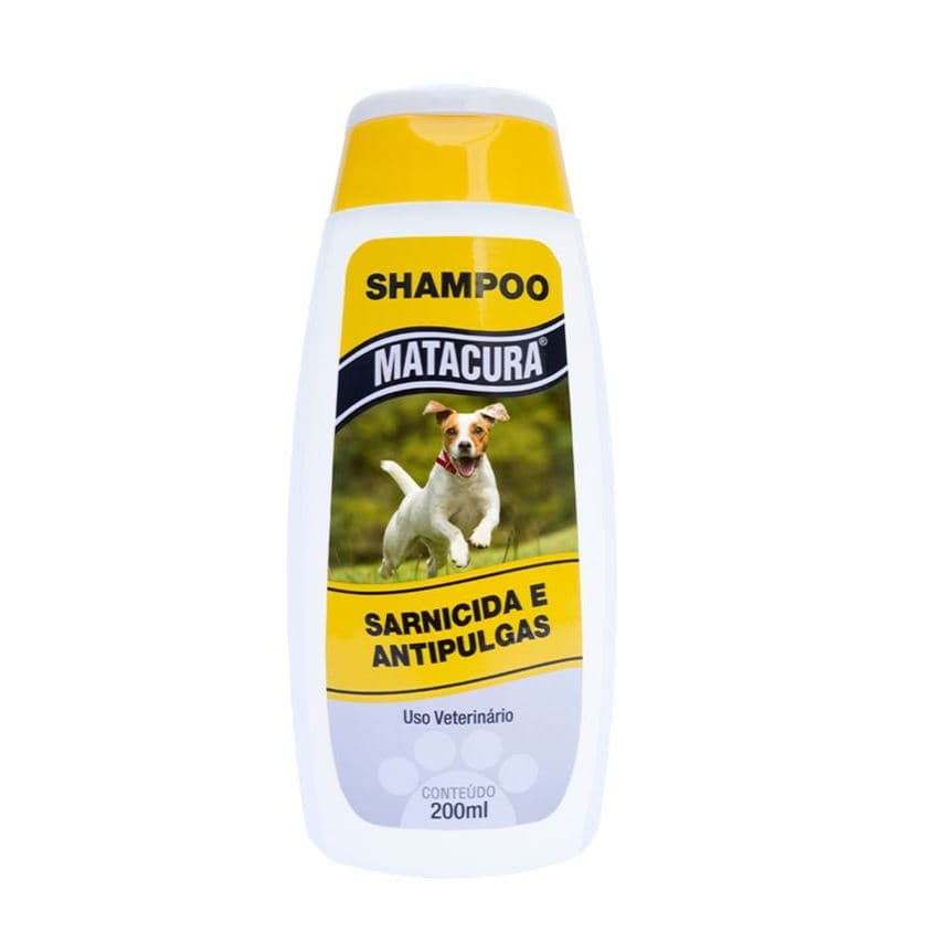 Shampoo Matacura para Cachorros Sarnicida e Anti-Pulgas 200ml